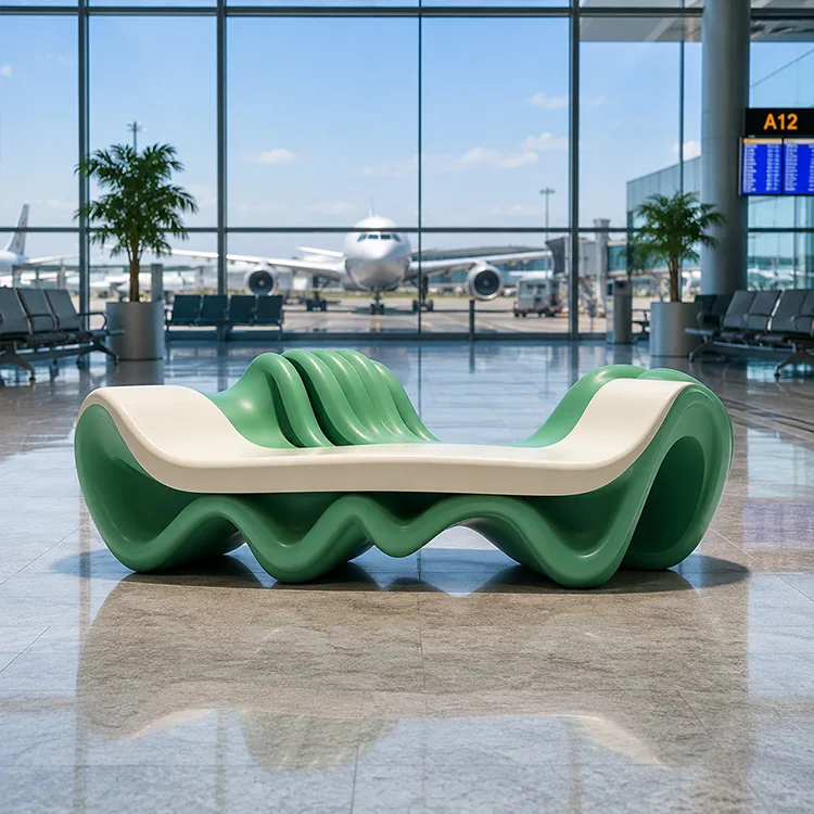 Art Wave Fiberglass Lounge Bench
